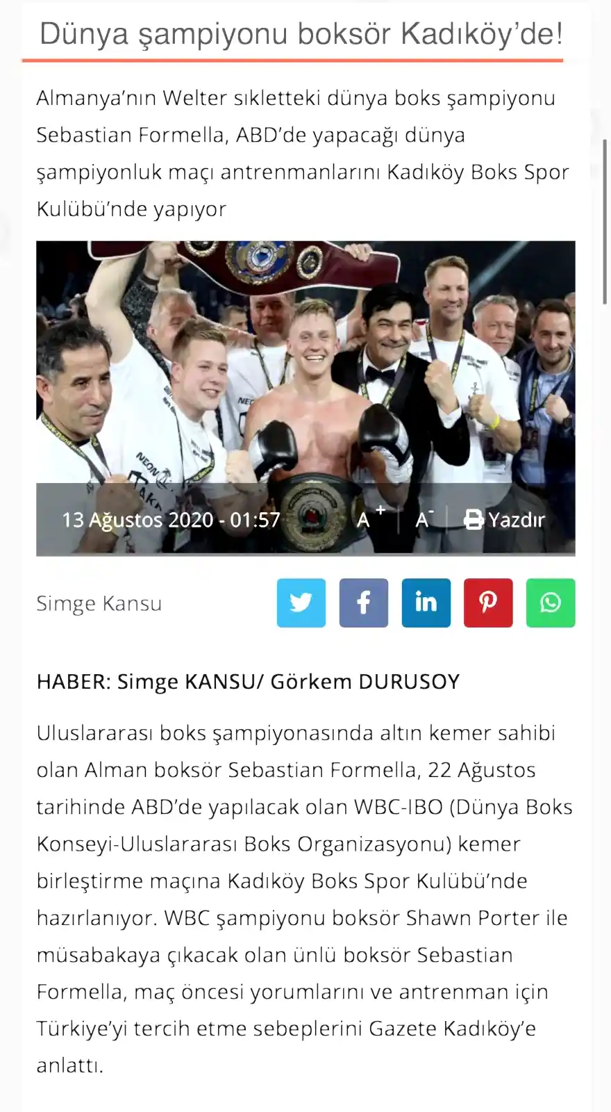 Haberlerimiz